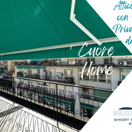 Wh - Cuore Home - Attico Monolocale Con Parcheggio Gratuito - 5 Minuti Dal Centro - Wifi San Remo Kültér fotó